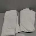 MIULEE Linen 100% Blackout Curtains 96 Inch Long 2 Panels, Back Tab Pleated Hook Belt Clip Rings Thermal Insulated Drapes for Bedroom Living Room Ivory Natural Farmhouse Black Out Window Curtains