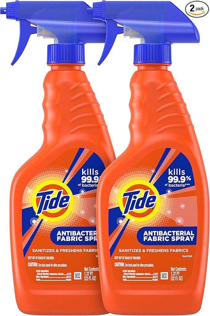 Tide Antibacterial Fabric Spray, 2 count, 22 fl oz each
