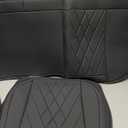 TAPHA Faux Leather Seat Cover Set for Tesla Model 3 2017-2022, Breathable and Water-Resistant, Include Seat Covers for Front and Rear Seats (Black)