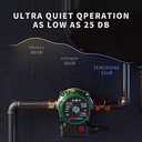 Hot Water Recirculating Pump, 93W Water Circulator Pump NPT 3/4" w/NPT 1/2" Adapter, Stainless Steel Head,15-6S 3 Speed Control for Electric Water Heater System