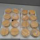 ZENFUN 16 Pcs Glass Cosmetic Containers 1.7 Oz/50ml Empty Sample Jars with Plastic Lid, Travel Pots with Lid, Small Makeup Sample Jars, Refillable Travel Jars for Cream, Lotions, Lip Balm