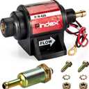 Pindex Universal 12v 2-3.5psi Electric Fuel Pump 28 GPH Gasoline Fuel Transfer Pump for 4v 6v Carburetor