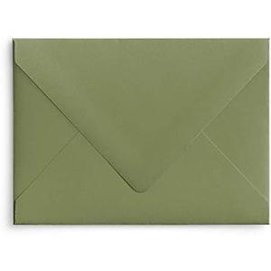 Olive A7 Euro Curved Flap Invitation Envelopes - Pack of 50