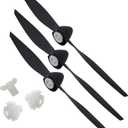 Top Race Spare Propellers TR-C285G Rc Plane and TR-C385 4 Channel Remote Control Airplane with Propeller Savers and Adapters Pack of 3
