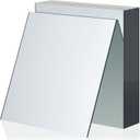 Soaoo 30 Pcs Square Glass Mirror Tiles 6 Inch Square Mirror Mosaic Panels Glass Tile Craft for DIY Crafts Projects Supplies Decoration Centerpieces Home Wall Table Ceiling Decor