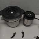 GANIZA Food Processors, Electric Chopper with Meat Grinder & Veggie Chopper - 2 Bowls (8 Cup+8 Cup) with Powerful 450W Copper Motor - Includes 2 Sets of Bi-Level Blades for Baby Food/Meat/Vegetables