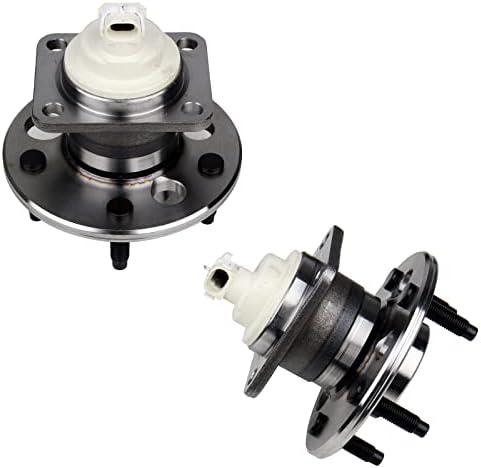 KUSATEC 512150 2PCS Rear Wheel Bearing and Hub Assembly Compatible with FWD Chevy Impala, for Buick Allure Century Regal, Lacrosse, for Pontiac Montana Trans Sport, 5 Lug w/ABS