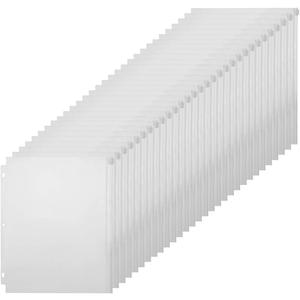 YoeeJob 30 Packs Binder Pockets for 3 Ring, 3 Hole Plastic Clear Zipper Binder Inserts Bulk for Office, School to Organize Files(Letter Size)