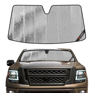 Pigenius Windshield Sun Shade for Nissan Titan 2004-2015 Front Window Sunshade - AstraGuard