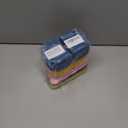 3 Pack Reusable Silicone Snack Containers with Lids, 8.5oz 2 Compartment Snackle Box Containers, Ideal Portable Small Snack Pack Containers for School, Office and Picnic (Blue, Pink, Yellow)