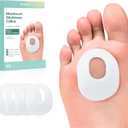 Welnove 42pcs Callus Pad with Water-Resistant Self-Stick Adhesive, Protects Foot, Heel and Toes from Rubbing and Friction,Oval Shape Design,Reduce Pressure and Friction from Shoes Rubbing-White