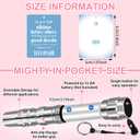 Tujoe 6 Sets Father's Day Christian Gift for Men Bulk Man of God Flashlight with Bible Verse Card Religious Illumination Themed Gifts Inspirational Keychains for Men Church,Not Include Battery
