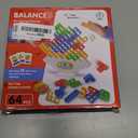 64 Pcs Stack Game for Adult & Kids, Balance Stacking Blocks Game for 2 Players+ Family Games, Parties, Travel, Kids & Adults Team Building Blocks Toy Gift for Kids or Friends