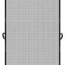 MAGZO Hanging Screen Door, Fits Door Size 36" x 98" (Curtain Size 38'' x 99''), Upgraded Fiberglass Mesh Net with Tension Rod&Hook&Loop (One Piece Can be Installed in 2 Ways), Weighted Bottom, Grey (Gray)