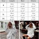 Sweatshirt Hoodie Fall Dress for Womens Long Sleeve Pullover Oversized Winter Outwear Coats with Pockets ND28 (Gray, L)