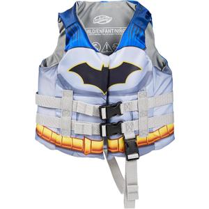SwimWays DC Swim Trainer Life Jacket, US Coast Guard Approved Life Vest Kids Swim Vest, Pool Floats & Life Jackets for Kids 33-55 lbs, Batman