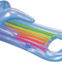 Intex King Kool Lounge Inflatable Swimming Pool Lounger with Headrest