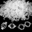 200 Pcs Plastic Trellis Plant Support Clips for Support, Grape and Tomato Vine, Vegetables Plants, Garden Clips to Grow Upright Makes Plants Healthier