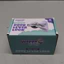 Door Lever Lock (2 Pack)  Prevents Toddlers from Opening Doors  Easy One-Hand Operation for Adults  Durable ABS with 3M Adhesive Backing  No Tools Needed for Install (White)