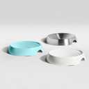CatGuru Cat Bowls, Whisker Friendly Food Bowl for Indoor Cats, Reliefs Whisker Fatigue, Wide Kitten Dish, Non Slip Pet Dishes, Shallow Pet Plates (Marshmallow, (Pack of 2))