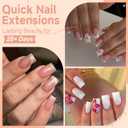 Una Gella Nail Tips Short Square, Pre-buff Matte Gel Nails Tips Short Square Nail Tips 120pcs Clear Full Cover False Fake Nails for Nail Extensions DIY Home Salon 12 Sizes for Women