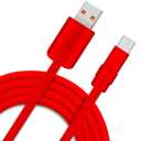 Chubby 2.0 240W USB C Cable Durable Fast Charging Cable Ultra-Thick Silicone Charger Cord Compatible with iPhone 15/16 Series, Samsung Galaxy, Red+Red, USB-A to Type-C, 3.3 FT