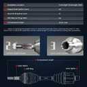 KELOKE Front Right Passenger Side CV Axle Shaft Assembly
