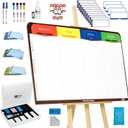pmxboard Full Magnetic Agile Board Kit. Kanban Board, Scrum Board, Dry Erase Project Management Toolset. Includes Scrum Cards and kanban Cards Set. Project Planning Board for Agile Project Management