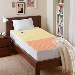 Serta Multi-Zone Heated Mattress Pad – Single Controller for Personalized Body & Foot Warmth, 10 Heat Settings, Auto Shut-Off, Soft Microfiber, Machine Washable, 15" Deep Pocket – Twin Size