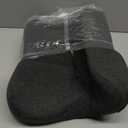 Memory Foam Seat Chair Cushion for Relieves Back Sciatica Pain Tailbone Pain Coccyx Degenerating Disc Orthopedic Osteoarthritis Prostate Cushion Low Back Pain Cushion Hip Shaping (Dark Gray)