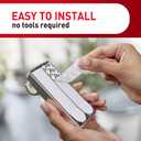 Command 10 lb Satin Nickel Curtain Rod Hooks, 2 Hangers and 4 Strips, No Drilling Home Decor and Room Decor, Use with Rod Diameters 0.5-0.75"