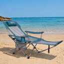 #WEJOY 2-in-1 Reclining Camping Chair with Footrest for Adults Folding Lounge Chair with Adjustable Backrest Lightweight Camping Chairs Heavy Duty Camp Chairs for Outdoor