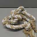 Fida Dog Rope Toys for Aggressive Chewers,Large Dog Toy Designed for Tug of War, Tough Dog Rope Toy Indestructible Made of Undyed Natural Cotton, 29" Large Dog Toys with 3 Big Knots and a Handle