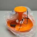 Lotus Atelier Orange Mushroom Lamp for Room Aesthetic Modern Lighting for Bedroom | Cool Retro Living Room Decor (Orange)