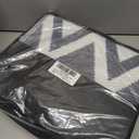 OLANLY Waterproof Outdoor Rug 5x8 ft Clearance, Reversible Outdoor Plastic Straw Rug, RV Mat, Indoor Outdoor Carpet for Patio, Camping, Balcony, Deck, Backyard, Navy & White