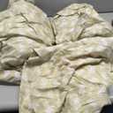 Nestl King Size Comforter Set - Oatmeal Bed in a Bag King Size, 3 Pieces Reversible Bed Set, Soft Floral Bedding Set, All Season Botanical Comforters with Pillow Shams (Oatmeal / Off White)