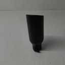 LCGP 2.5 Inch Inlet Exhaust Tip 2.5" x 4" x 12" Black Exhaust Tailpipe With Blot-On Design, Universal for Car