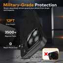 Magnetic for iPhone 17 Pro Max Case(Compatible with MagSafe) Camera Lens Protector & Kickstand, Military Shockproof Slim Phone Cover Anti-Scratch, Anti-Yellowing, Drop Protection Black