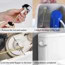 2 x Toilet Handle Replacement Kit - Copper Flush Lever Handle Compatible with TOTO THU068#CP & St743S, Kohler Toilet Tanks (Side-Mounted, Silver)