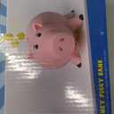 PHOCAS Piggy Bank, Cute Pink Plastic Coin Bank for Girls and Boys, Unbreakable Pig Money Bank for Xmas Christmas Birthday Gift