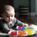 Baby Einstein Glow & Discover Light Bar Musical Toy, Activity Station, Sitting Up and Tummy Time Toy, Color and Animal Learning Toy, Infant Ages 3 Months+