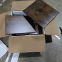 Rolling File Cart with 2 Storage Drawers, Wood & Mesh Hanging File Folder Organizer with Wheels Under Desk, File Cabinets for Home Office, 14.7" L x 11.8" D x 25.3" H