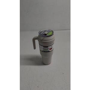 Cold1 Tumbler With Straw, Lid & Handle. Insulated Stainless Steel 3-Way Lid - 50oz