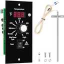Control Panel Replacement for Traeger BAC236 Controller Digital Elite Thermostat BAC365 Wood Pellet Smoker with 7" RTD Temperature Probe Sensor BAC194 Grill Accessories
