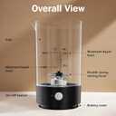Cold Foam Maker 9oz Electric Milk Frother Handheld-free Milk Foamer for Coffee Cappuccinos Macchiato (Onyx Black)