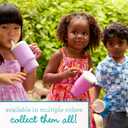 Infantino My 1st Tumbler, 9 Oz. Silicone Sippy Cup with Straw & Handle, Spill-Resistant Baby Cup for On-the-Go, BPA-Free Transition Bottle, Cotton Candy