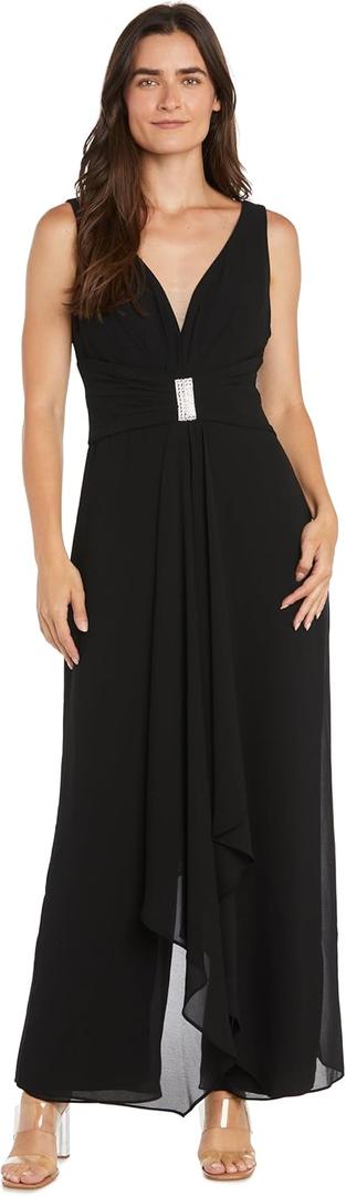 R&M Richards Womens Radiance Flow Jumpsuit (18, Black)