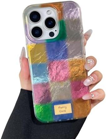 2 Pack CHEDEMK Compatible with iPhone 12 Pro Max Case, Cute Aesthetic Trendy Colorful Checkered Phone Case for Women, Classic Slim Soft TPU Protective Shockproof Cover for iPhone 12 Pro Max 6.7"