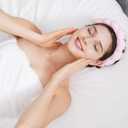 Ztomine Headbands for Women - Spa Headband and Wristband Set - Headband for Washing Face,Facial Mask,Makeup and Skin Care,Gifts for Women and Teen Girl Gifts Trendy Stuff (pink)