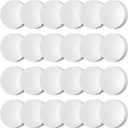 24 Pcs 53 mm White Threaded Water Jug Caps for 3 and 5 Gallon Water Jug Screw on Cap Plastic Bottle Tops with Foam Liner Reusable Milk Bottle Lids Replacement